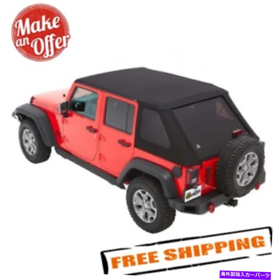 幌 Bestop 56853-35 Trektop NXソフトトップw/07-18 Jeep Wrangler JKU用の色合いの窓 Bestop 56853-35 Trektop NX Soft Top w/Tinted Windows for 07-18 Jeep Wrangler JKU【並行輸入品】|Us Custom Parts Shop USDM