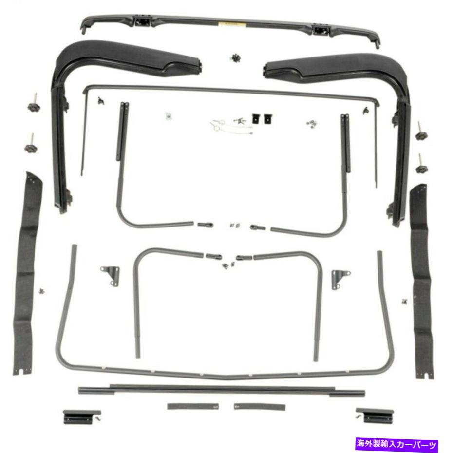 幌 頑丈なリッジ97-06フィット：ジープラングラーTJファクトリーソフトトップハードウェア Rugged Ridge 97-06 FITS: JEEP Wrangler TJ Factory Soft Top Hardware【並行輸入品】