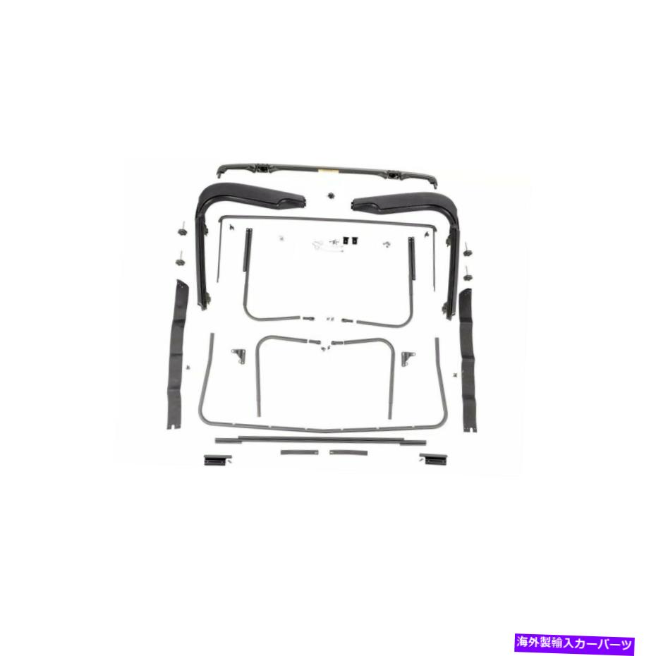 幌 頑丈なリッジ13510.03 97-06ジープラングラーTJの交換ソフトトップハードウェア Rugged Ridge 13510.03 Replacement Soft Top Hardware for 97-06 Jeep Wrangler TJ【並行輸入品】