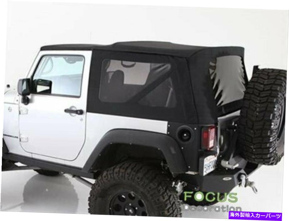 幌 ジープラングラーのソフトトップトップ交換用の色合いの黒いデニム1997-2006 Soft top Replacement Tinted Windows Black Denim For Jeep Wrangler 1997-2006【並行輸入品】 84,095円