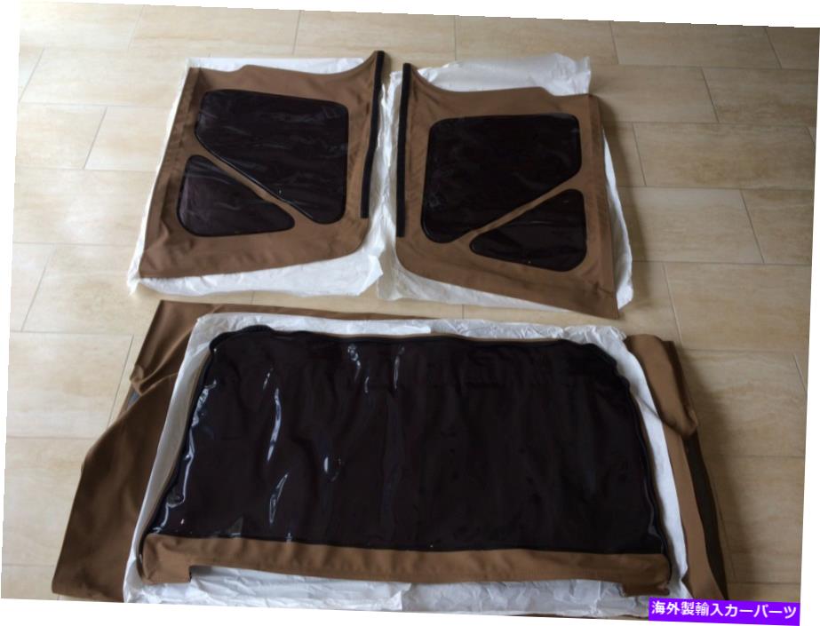 幌 1997-2006ジープラングラーTJ交換キャンバストップ＆着色ウィンドウスパイスブラウン 1997-2006 Jeep Wrangler TJ Replacement Canvas Top & Tinted Windows Spice Brown【並行輸入品】｜Us Custom Parts Shop USDM