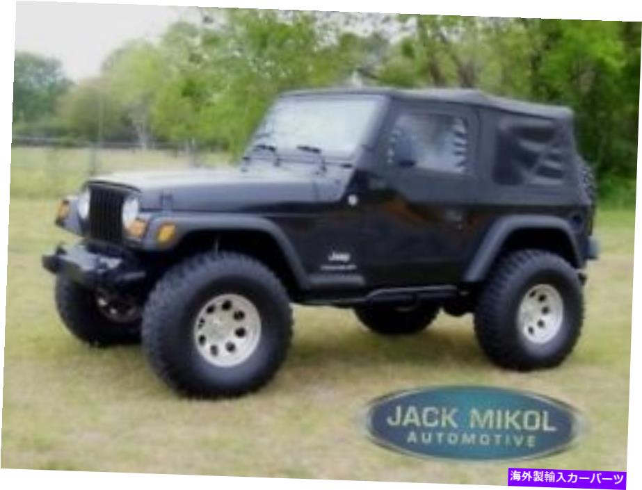 幌 コンボ97-06ジープラングラー交換ソフトトップハーフドアサイドパネル後風 Combo 97-06 Jeep Wrangler Replacement Soft Top Half Doors Side Panels Rear Wind【並行輸入品】