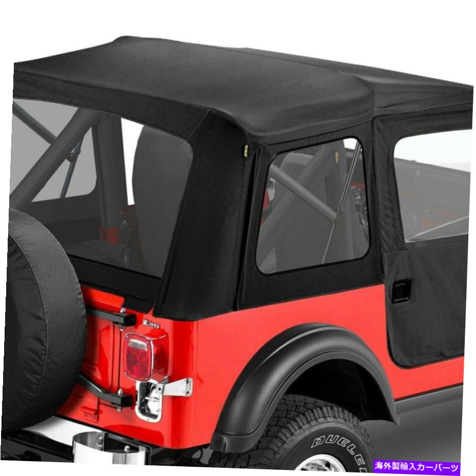 幌 ジープCJ5 76-83スーパートップクラシックブラッククラッシュコンプリート交換ソフトトップ For Jeep CJ5 76-83 Supertop Classic Black Crush Complete Replacement Soft Top【並行輸入品】
