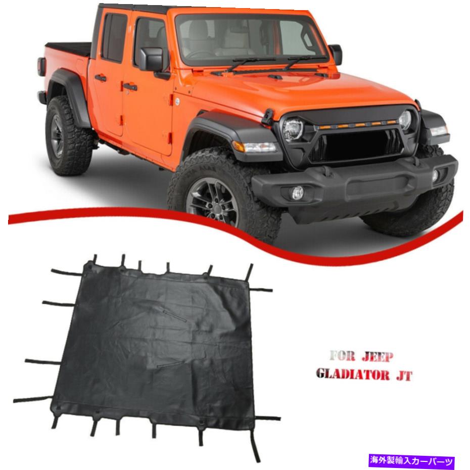 幌 2018-2020のカーブラックソフトトップビキニトップジープJTグラディエーター4ドアアクセサリー Car Black Soft Top Bikini Top For 2018-2020 Jeep JT Gladiator 4-Door Accessories【並行輸入品】