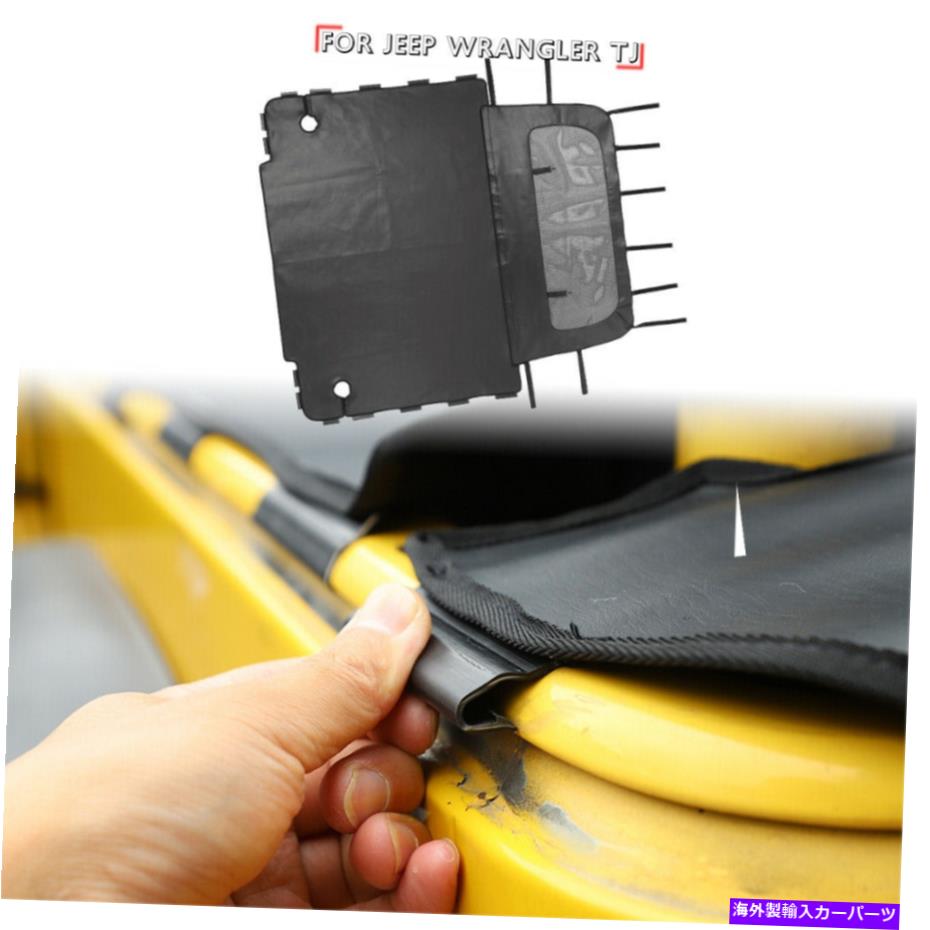 幌 リアトランクソフトトップトップビキニレザーアイソレーションカバージープラングラーTJ 1997-06 Rear Trunk Soft Top Bikini Leather Isolation Cover for Jeep Wrangler TJ 1997-06【並行輸入品】