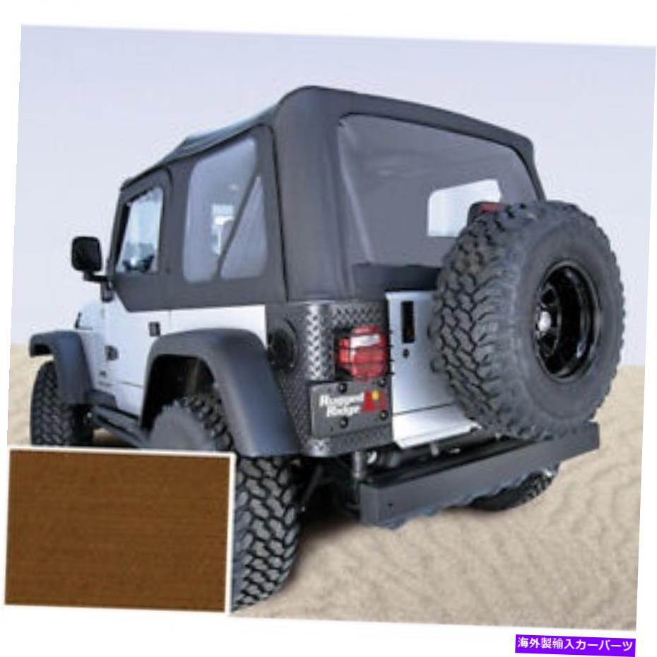 幌 ジープラングラーTJ 97-06タントップス柔らかいドアスキン13723.33 Fits Jeep Wrangler TJ 97-06 Tan Tops Soft with Doors Skins 13723.33【並行輸入品】