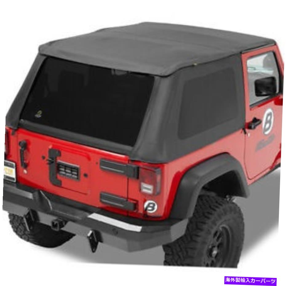 幌 Jeep Wrangler JK 2007-2018 Black Twill Topsソフト58422-17 Fits Jeep Wrangler JK 2007-2018 Black Twill Tops Soft 58422-17【並行輸入品】