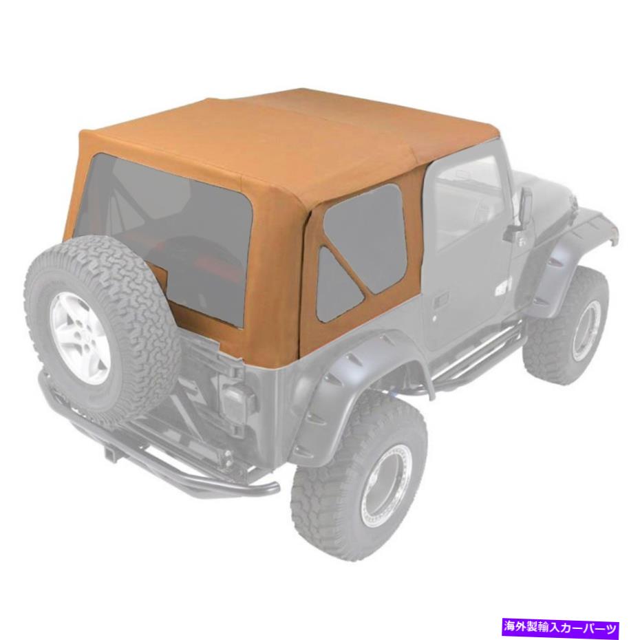 幌 ジープラングラーTJソフトトップの交換用、97-06、色付き窓、スパイスレザー For Jeep Wrangler TJ Soft top Replacement, 97-06, Tinted Windows, Spice Leather【並行輸入品】