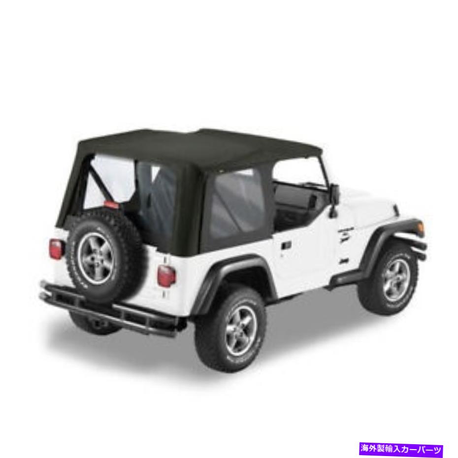 幌 ジープラングラーTJ 2003-2006ブラックダイヤモンドセイルクロストップスソフト交換 Fits Jeep Wrangler TJ 2003-2006 Black Diamond Sailcloth Tops Soft Replacement【並行輸入品】
