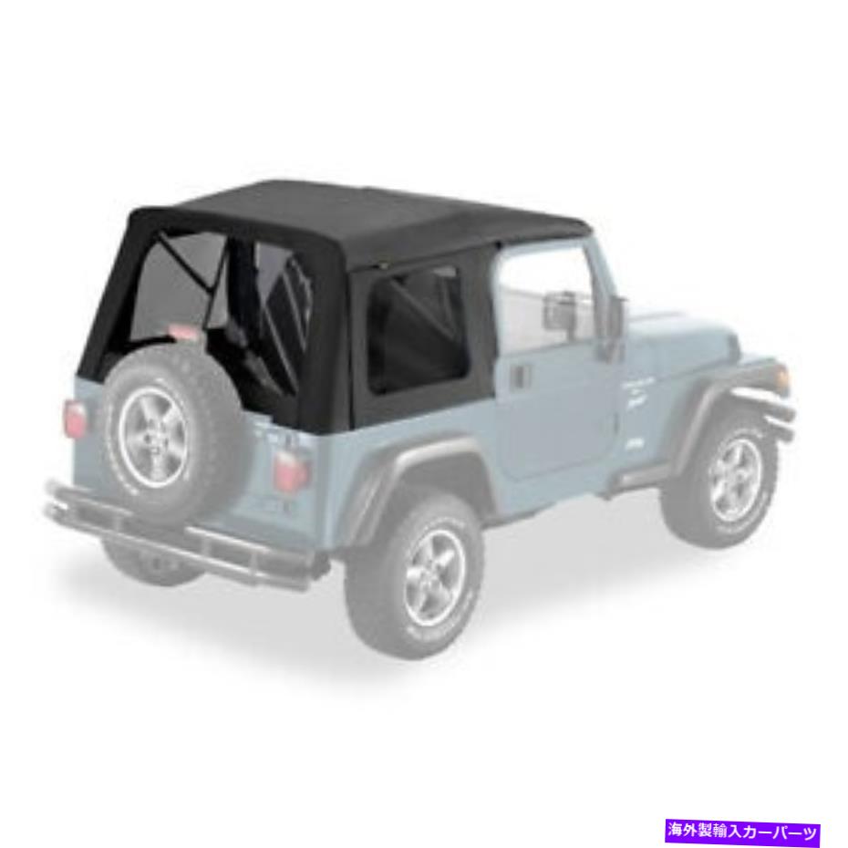 幌 ジープラングラーLJ 04-06ブラックデニムトップソフト交換55629-15 Fits Jeep Wrangler LJ 04-06 Black Denim Tops Soft Replacement 55629-15【並行輸入品】