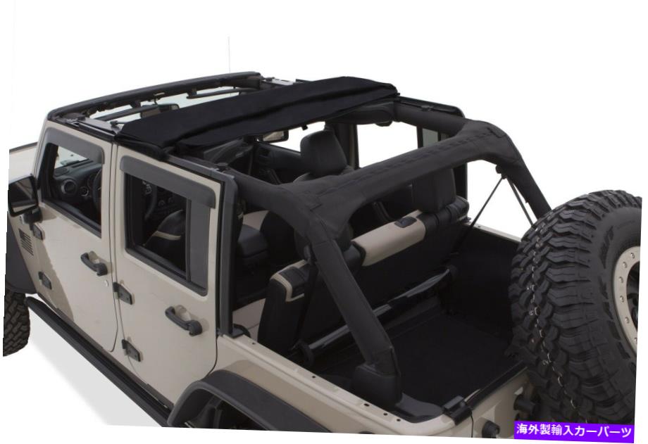 幌 Bushwacker 14925 Trailarmor Twill Fast Back Soft Top Fits 07-18 Wrangler（JK） Bushwacker 14925 TrailArmor Twill Fast Back Soft Top Fits 07-18 Wrangler (JK)【並行輸入品】