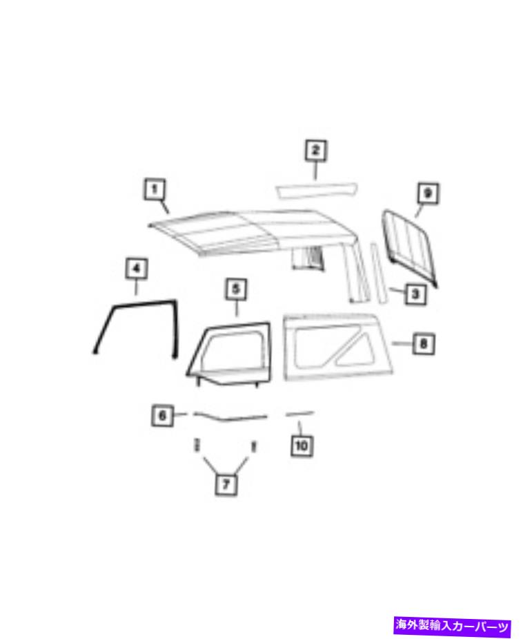 幌 本物のMoparソフトトップカバー5MT39FX9AB Genuine Mopar Soft Top Cover 5MT39FX9AB【並行輸入品】