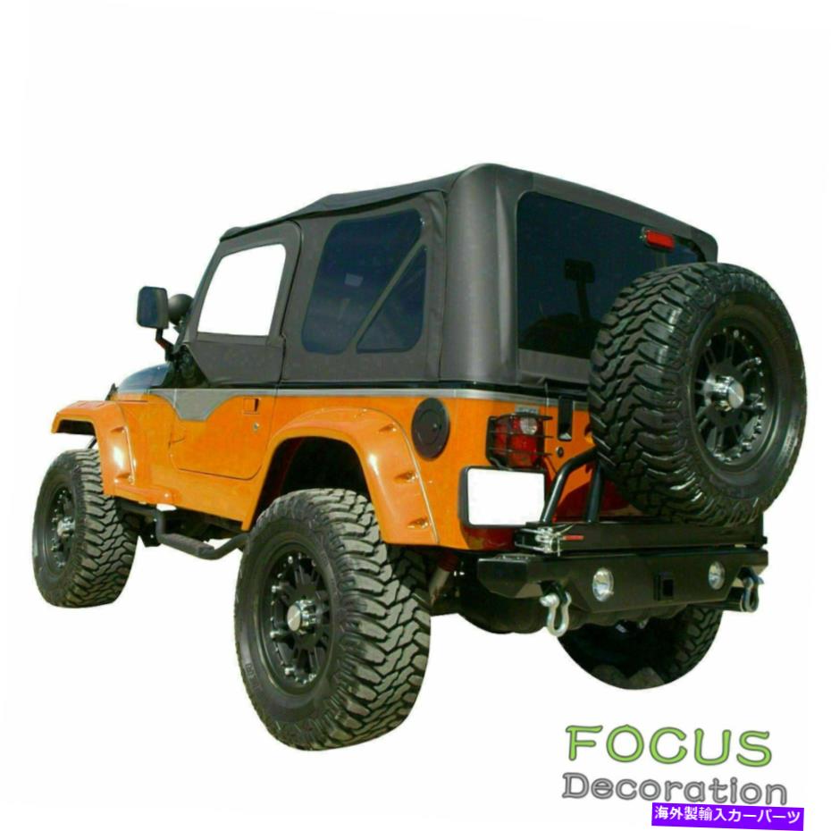 幌 2010-2018ジープラングラー2ドア交換ソフトトップ +色付きリアウィンドウ For 2010-2018 Jeep Wrangler 2-Door Replacement Soft Top + Tinted Rear Windows【並行輸入品】