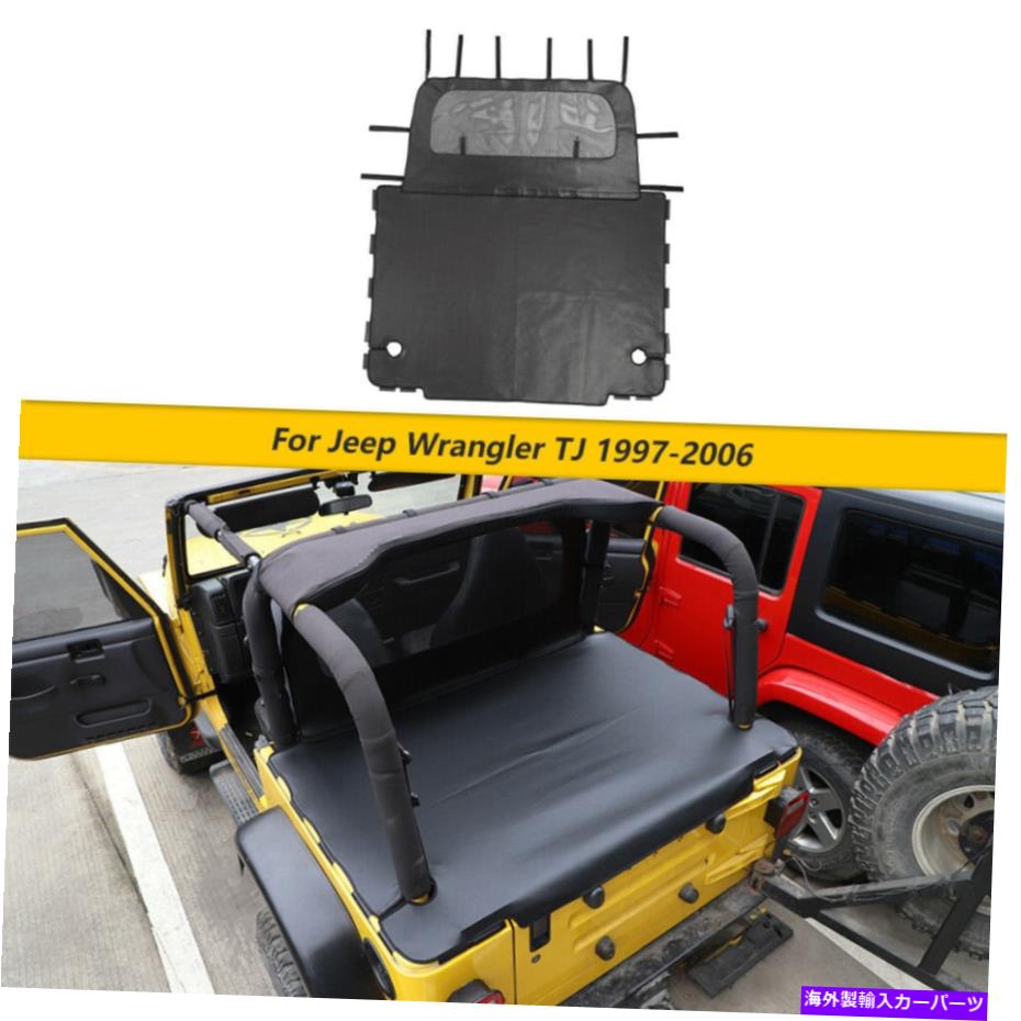 幌 ソフトトップビキニ分離リアトランクルーフカバーフィットジープラングラーTJ 1997-2006 Soft Top Bikini Isolation Rear Trunk Roof Cover fits Jeep Wrangler TJ 1997-2006【並行輸入品】