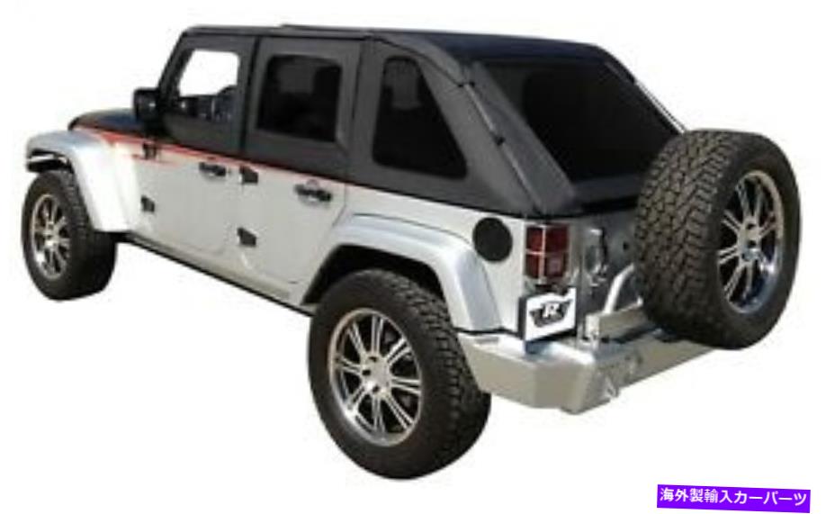 幌 フィット07-18ラングラー（JK）：フレームレスソフトトップキットセイルクロスランパージ109835 Fits 07-18 Wrangler (JK): Frameless Soft Top Kit Sailcloth Rampage 109835【並行輸入品】