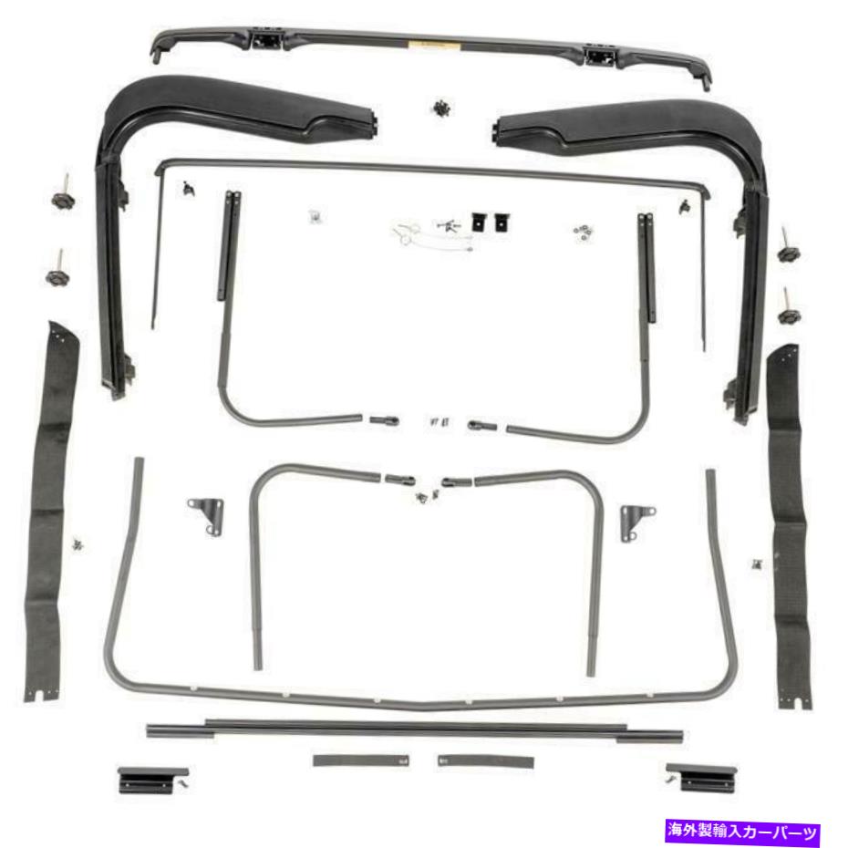幌 97-06 Jeep Wrangler TJ 13510.03の頑丈なリッジファクトリーソフトトップハードウェア Rugged Ridge Factory Soft Top Hardware For 97-06 Jeep Wrangler TJ 13510.03【並行輸入品】｜Us Custom Parts Shop USDM