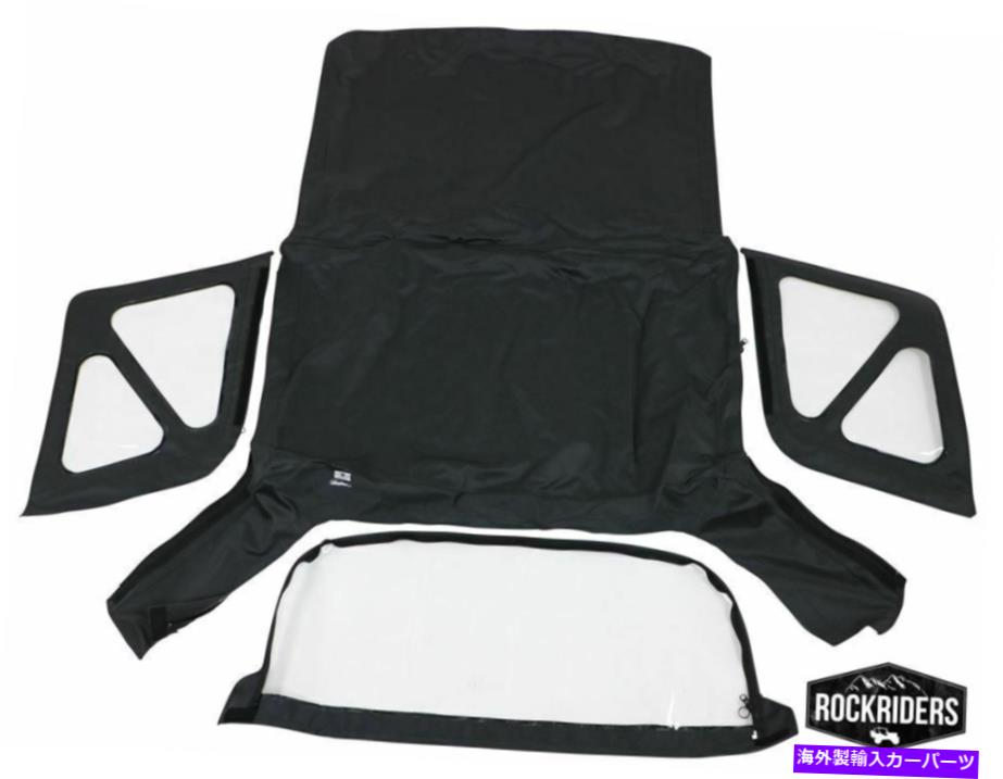 幌 1995-1998ジオトラッカー交換ソフトトップアンドクリアウィンドウブラックランパージ98815 1995-1998 Geo Tracker Replacement Soft Top and Clear Windows Black Rampage 98815【並行輸入品】