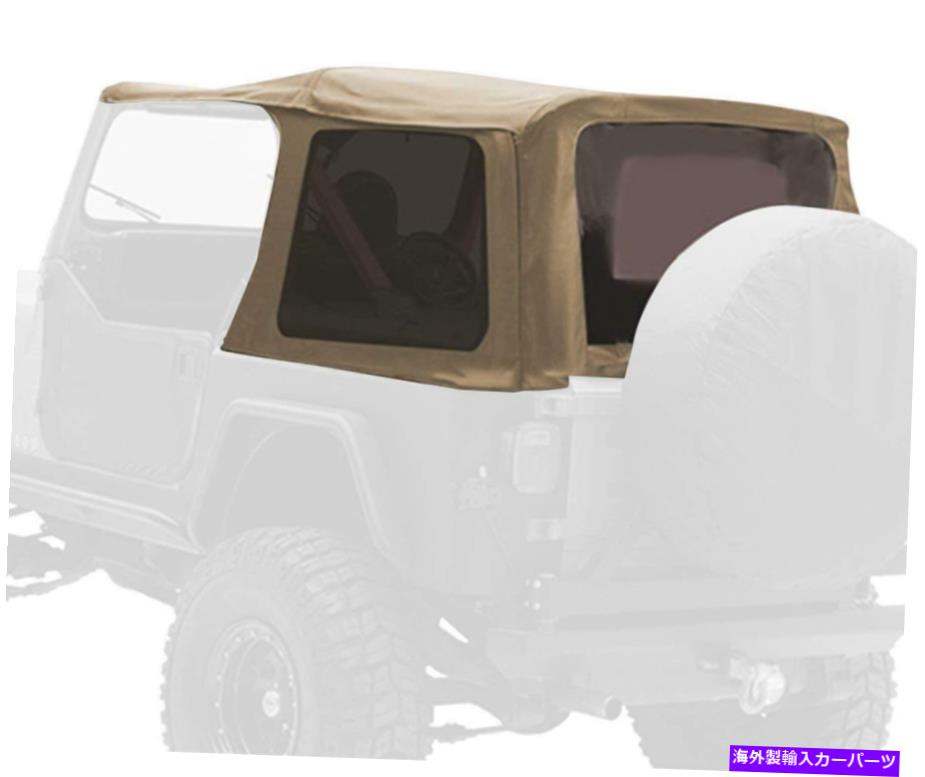 幌 SMITTYBILT 9870217 87-95ラングラーYJ用のティントウィンドウw/ティントウィンドウを交換するソフトトップ Smittybilt 9870217 Replacement Soft Top w/ Tinted Windows for 87-95 Wrangler YJ【並行輸入品】