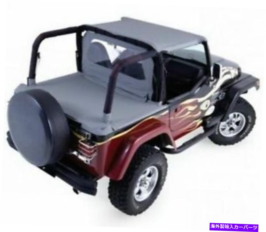 幌 ランページキャブソフトトップとトノーカバージープラングラーYJ、ブラックデニム Rampage Cab Soft Top and Tonneau Cover for Jeep Wrangler YJ, Black Denim【並行輸入品】