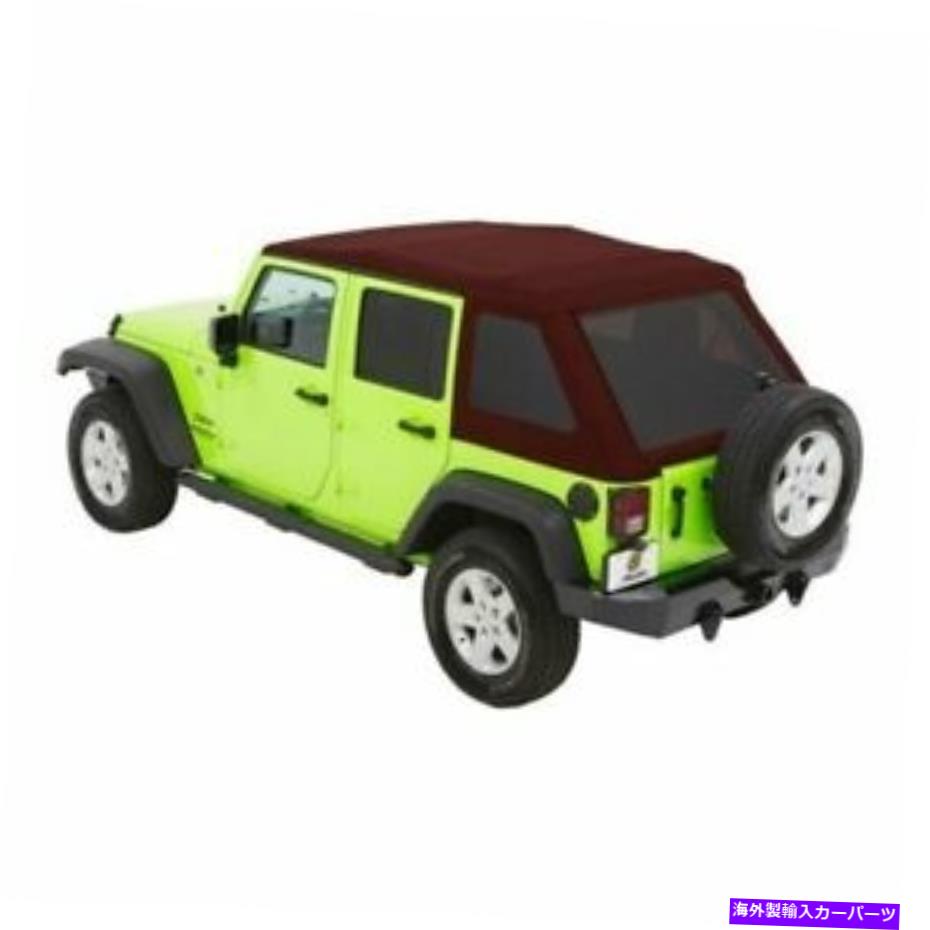 幌 Bestop 54923-68トレックトップNXグライドコンバーチブルソフトトップレッドツイル Bestop 54923-68 TrekTop NX Glide Convertible Soft Top Red Twill For Wrangler NEW【並行輸入品】|Us Custom Parts Shop USDM