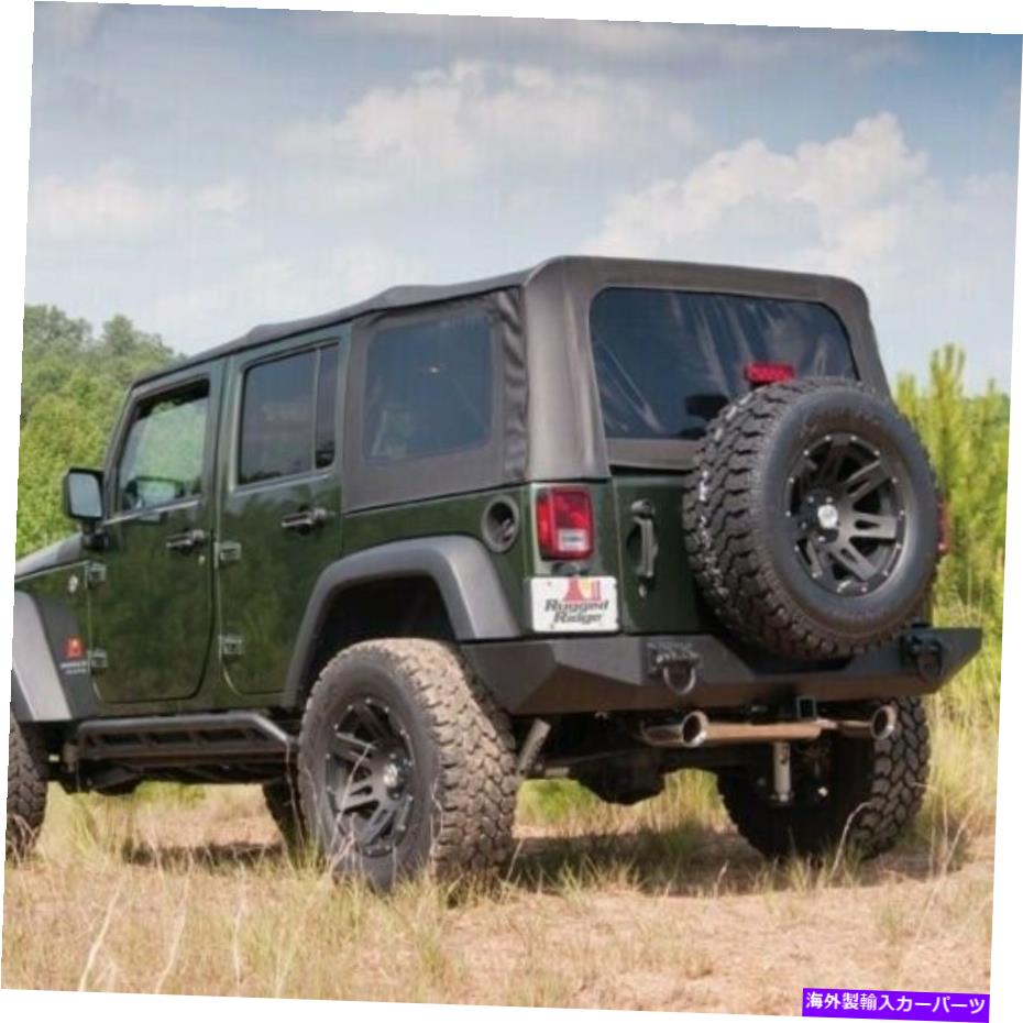幌 頑丈なリッジ13741.35ソフトトップブラックダイヤモンド色4dr 07-11ジープラングラーB10 Rugged Ridge 13741.35 Soft Top Black Diamond Tinted 4DR 07-11 Jeep Wrangler B10【並行輸入品】 64,917円