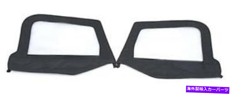 幌 smittybiltソフトトップドアスキン - ペア - 97-06ラングラーTJのブラックデニム Smittybilt Soft Top Door Skins - Pair - Black Denim for 97-06 Wrangler TJ【並行輸入品】