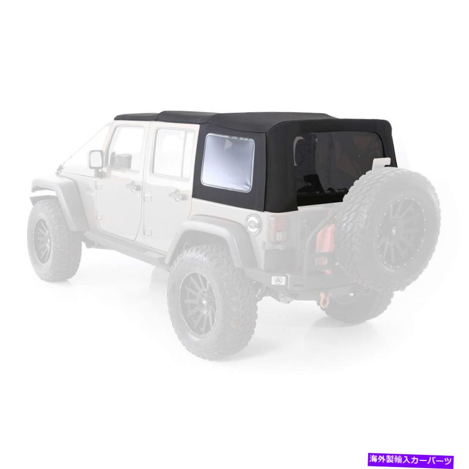 幌 07-09ラングラーのためのSmittybiltプレミアム交換ソフトトップ付きソフトトップ Smittybilt Premium Replacement Soft Top w/ Tinted Windows for 07-09 Wrangler【並行輸入品】