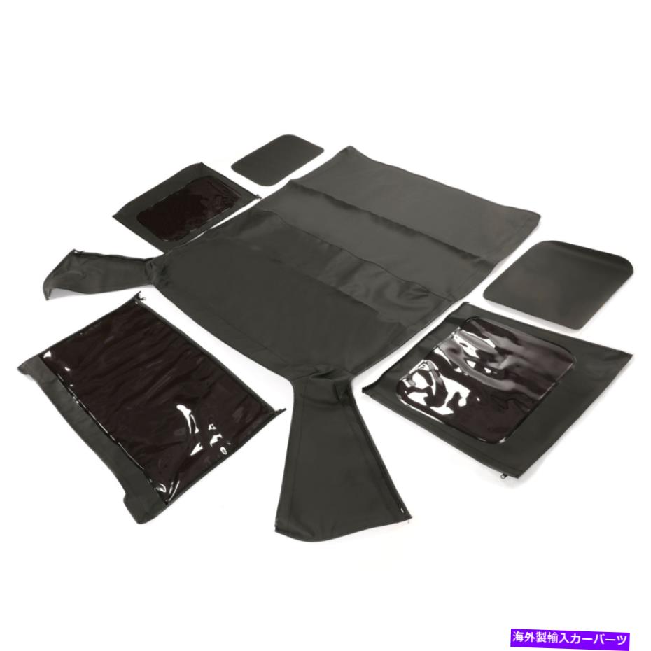 幌 88-95のジープラングラーYJ 2DRソフトトップキャンバスブラック For 88-95 Jeep Wrangler YJ 2DR Soft Top Canvas Black【並行輸入品】
