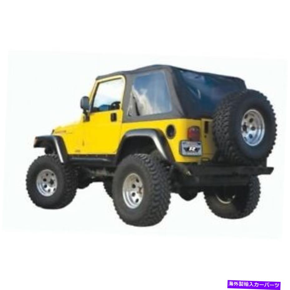 幌 Rampage 109535フレームレスソフトトップキット。 97-06ジープラングラーのブラックダイヤモンド Rampage 109535 Frameless Soft Top Kit; Black Diamond For 97-06 Jeep Wrangler NEW【並行輸入品】