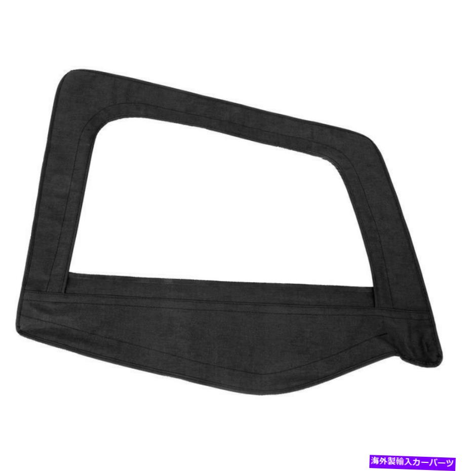 幌 Smittybiltソフトトップ - ドアスキン付きドアスキン - 助手席側 - デニムブラック Smittybilt Soft Top - Door Skin W/ Frame - Passenger Side - Denim Black【並行輸入品】
