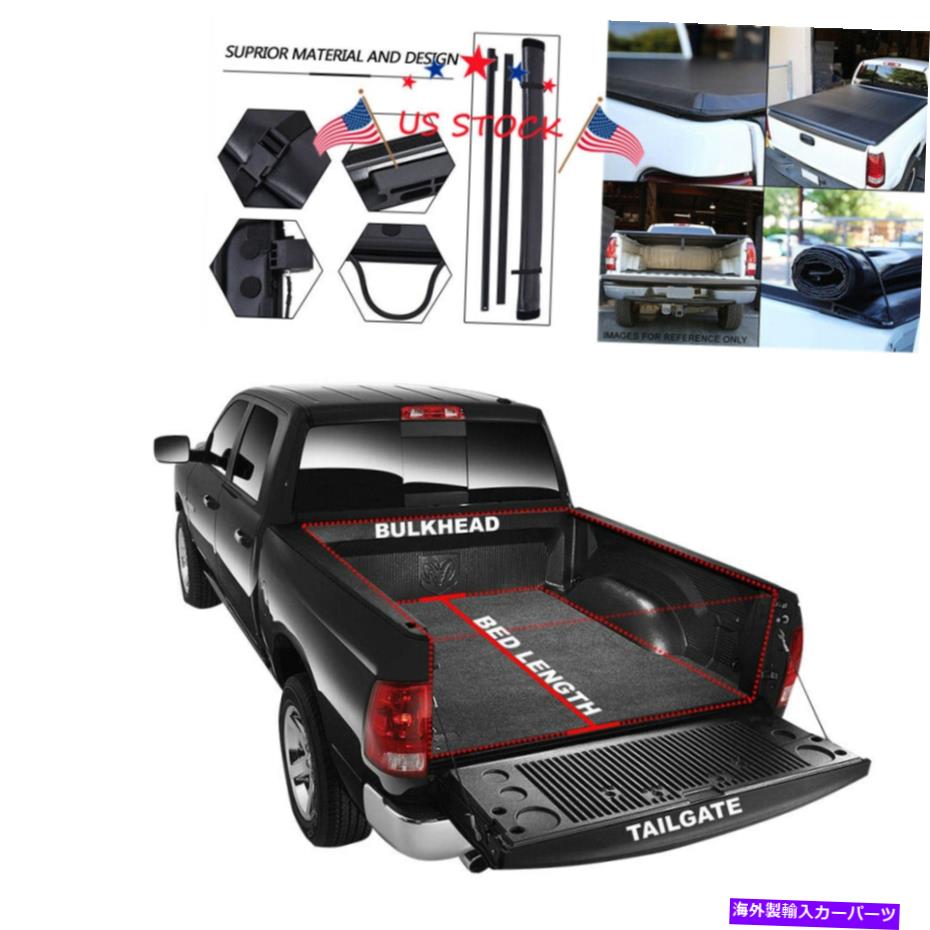 幌 2014-18シルバラードシエラの新しい6.5フィートソフトトップロールアップトノーカバーショートベッド New 6.5FT Soft Top Roll-up Tonneau Cover Short Bed For 2014-18 Silverado Sierra【並行輸入品】