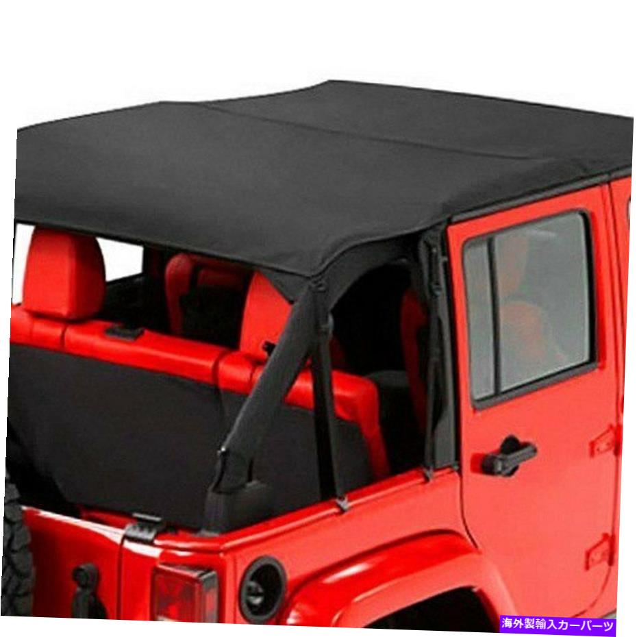 幌 ジープラングラーJK 18ヘッダービキニサファリケーブルスタイルブラックダイヤモンドソフトトップ For Jeep Wrangler JK 18 Header Bikini Safari Cable Style Black Diamond Soft Top【並行輸入品】 62,134円