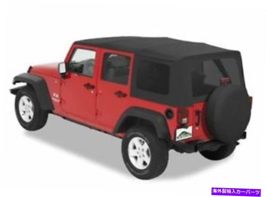幌 2010-2018 Jeep Wrangler JK Unlimitedブラック交換ソフトトップ（51204-35） 2010-2018 Jeep Wrangler JK Unlimited Black Replacement Soft Top (51204-35)【並行輸入品】