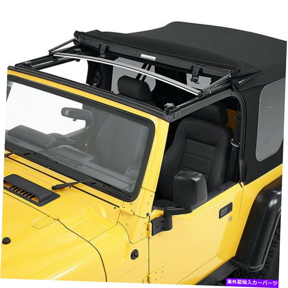 幌 Bestop 54820-17 Supertop Black Twill Squareback Soft Top for 97-06 Wrangler TJ Bestop 54820-17 Supertop Black Twill Squareback Soft Top for 97-06 Wrangler TJ【並行輸入品】