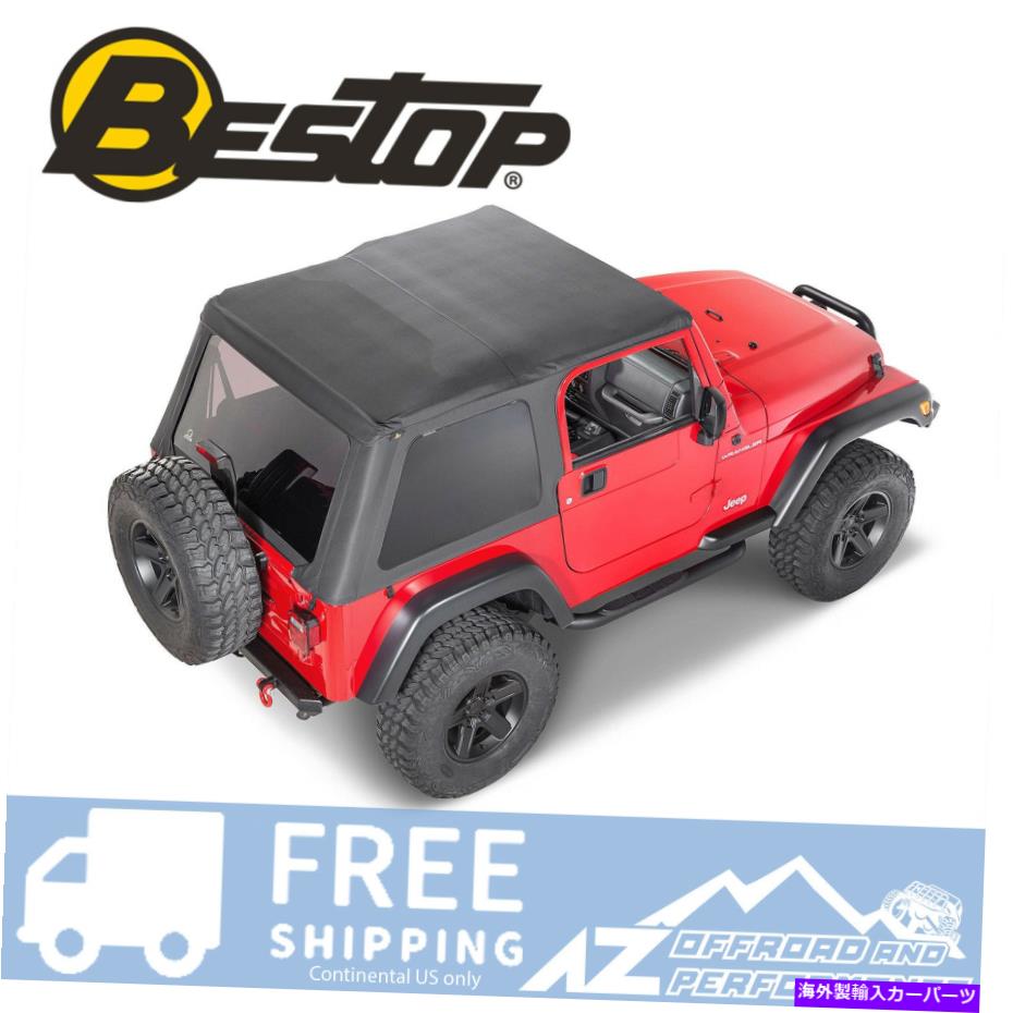 幌 Bestop Trektop NXソフトトップ - 1997年から2006年のブラックダイヤモンドジープラングラーTJ Bestop Trektop NX Soft Top - Black Diamond For 1997-2006 Jeep Wrangler TJ【並行輸入品】