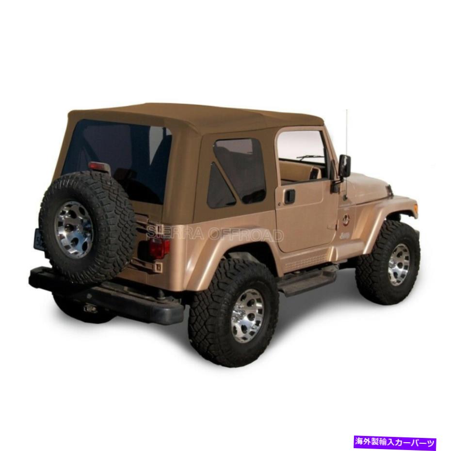 幌 ジープラングラーTJソフトトップの交換、1997-2002、窓付き、スパイスデニム Jeep Wrangler TJ Soft top Replacement, 1997-2002, w/ Tinted Windows, Spice Denim【並行輸入品】