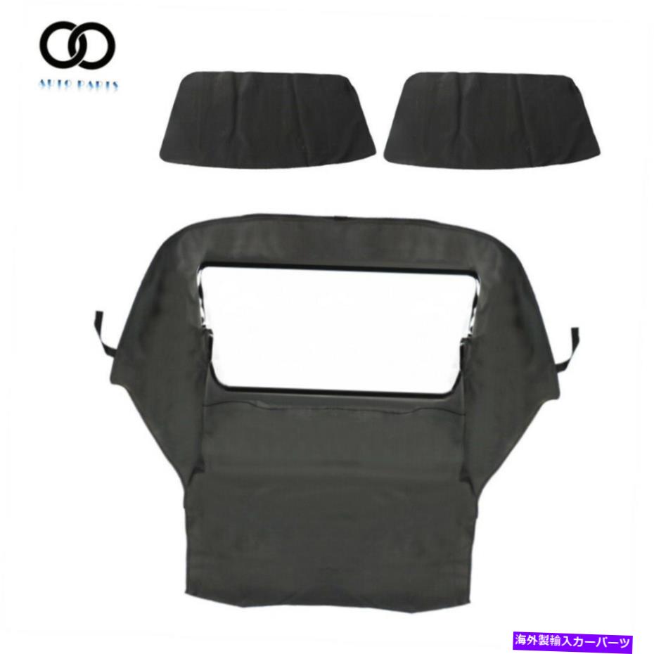 幌 1994-1999 BMW 3シリーズE36のブラックツイルコンバーチブルソフトトップ＆プラスチック窓E36 Black Twill Convertible Soft Top & Plastic Window For 1994-1999 BMW 3-Series E36【並行輸入品】