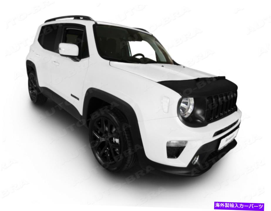 マスクブラ 2014年以来の車のフードブラフィットジープレネゲードノーズフロントエンドマスクチューニング CAR HOOD BRA fit JEEP RENEGADE since 2014 NOSE FRONT END MASK TUNING【並行輸入品】
