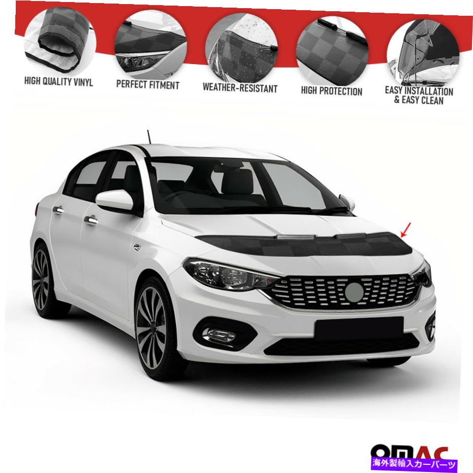 マスクブラ Fiat Tipo 2015-2022用のフロントフードカバーマスクボンネットブラプロテクター Front Hood Cover Mask Bonnet Bra Protector For Fiat Tipo 2015-2022【並行輸入品】 40,541円