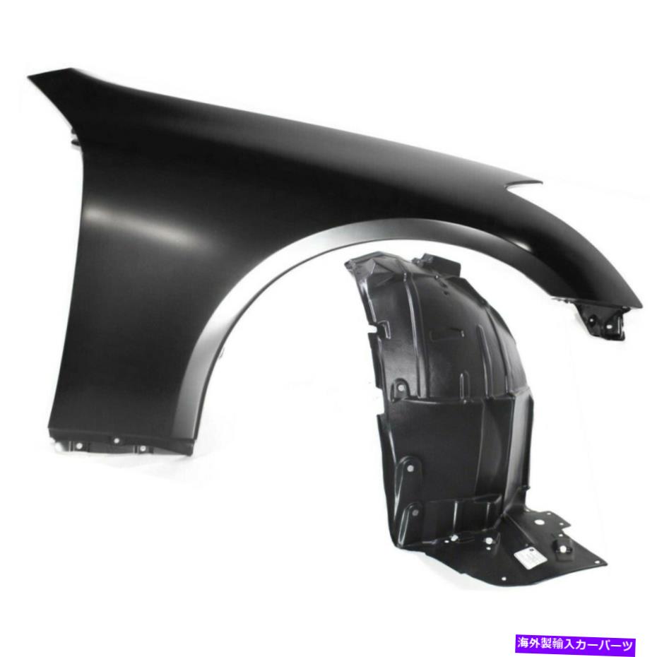 マッドガード 2つの正面右側の乗客RH 63100am830、63844am800ペアのフェンダーセット Fenders Set of 2 Front Right Hand Side Passenger RH 63100AM830, 63844AM800 Pair【並行輸入品】