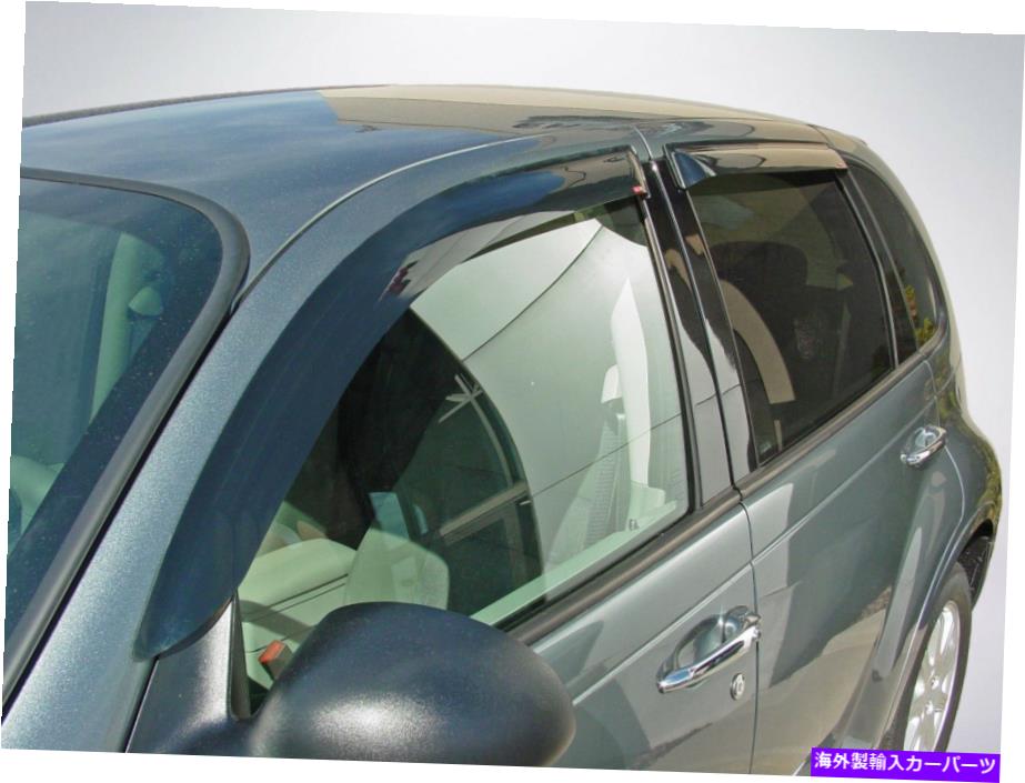ウィンドウバイザー 2001年から2010年のクライスラーPTクルーザーのテープオンベントバイザー Tape-On Vent Visors for 2001 - 2010 Chrysler PT Cruiser【並行輸入品】