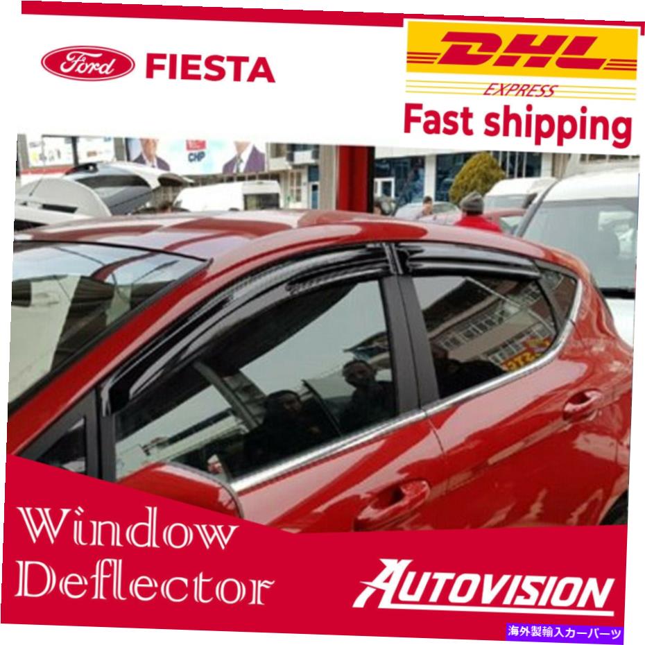 ウィンドウバイザー Ford Fiesta 2005-2010窓バイザーレインガードバイザーの車の窓の排除 Car Window Deflector for Ford Fiesta 2005-2010 Window Visor Rain Guard Visor【並行輸入品】 38,396円