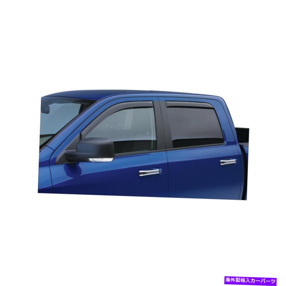 ウィンドウバイザー 07-14 GMC /シルバラドのチャンネルマット4PCフロントリアのEGRウィンドウバイザー EGR Window Visors In Channel Matte 4pc Front Rear for 07-14 GMC / Silverado【並行輸入品】