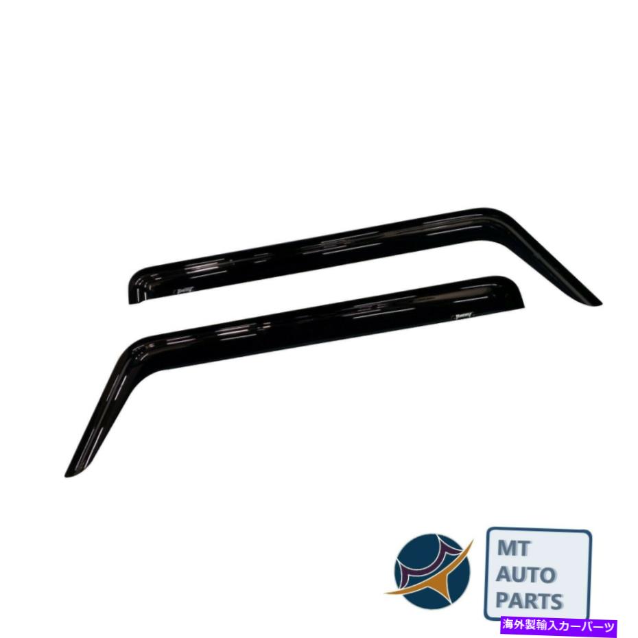 ウィンドウバイザー スズキ・ジムニー2018-ロゴガードウィンドウバイザードアベントデフレクターシールド For Suzuki JIMNY 2018- LOGO Guard Window Visors Door Vent Deflector Shield【並行輸入品】