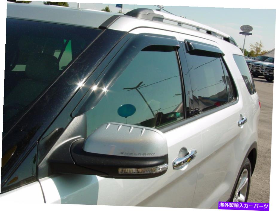 ウィンドウバイザー 2002-2010 Ford Explorer Wind Deflectors Tape -on 2002 - 2010 Ford Explorer Wind Deflectors Tape-on【並行輸入品】