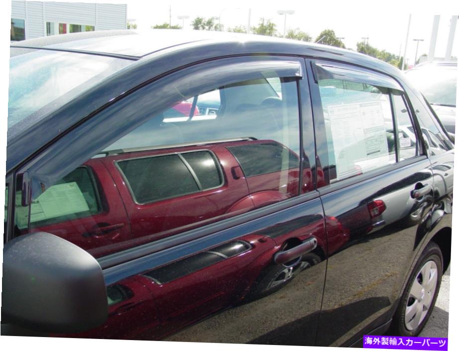 ウィンドウバイザー 2007年から2011年の日産Versaのテープオンベントバイザー Tape-On Vent Visors for 2007 - 2011 Nissan Versa【並行輸入品】