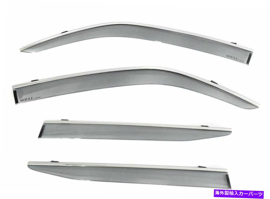 ウィンドウバイザー 2022 LEXUS LX600 CHROME -3-847LX028のWellvisorsウィンドウバイザー / deflectors WellVisors Window Visors / Deflectors for 2022 Lexus LX600 Chrome - 3-847LX028【並行輸入品】