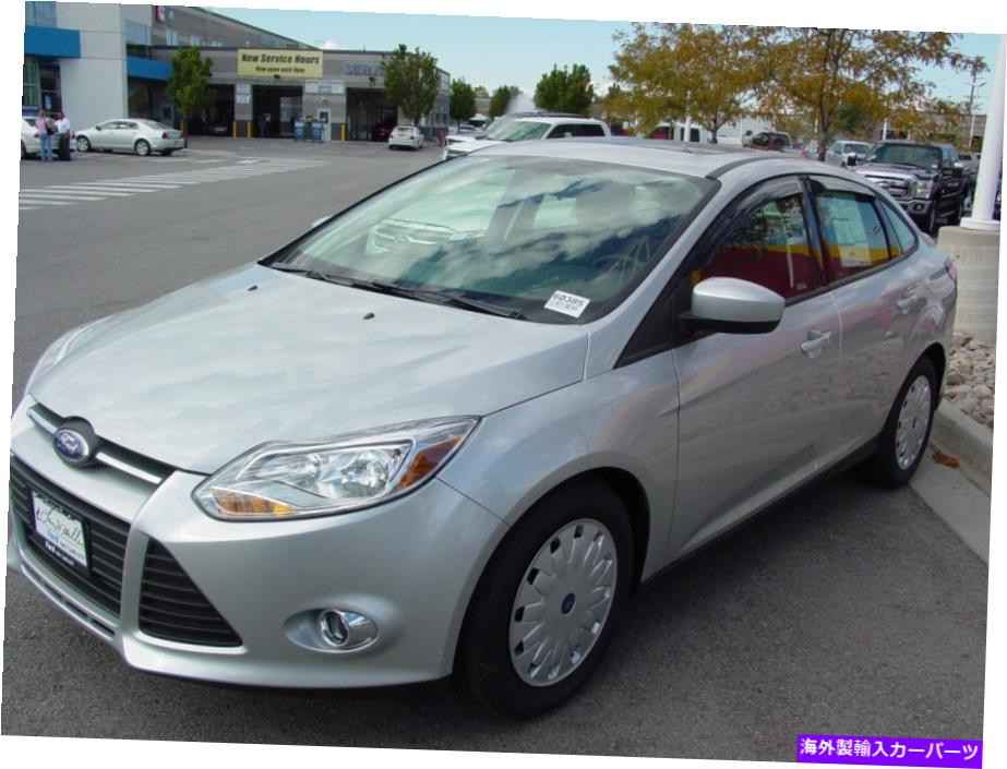 ウィンドウバイザー 2012-2014フォードフォーカスウィンドディフレクターテープオン 2012 - 2014 Ford Focus Wind Deflectors Tape-on【並行輸入品】