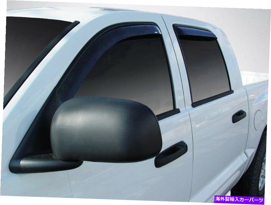ウィンドウバイザー 2005年から2009年の三菱侵入者のチャネル換気避難者 In-Channel Vent Visors for 2005 - 2009 Mitsubishi Raider【並行輸入品】