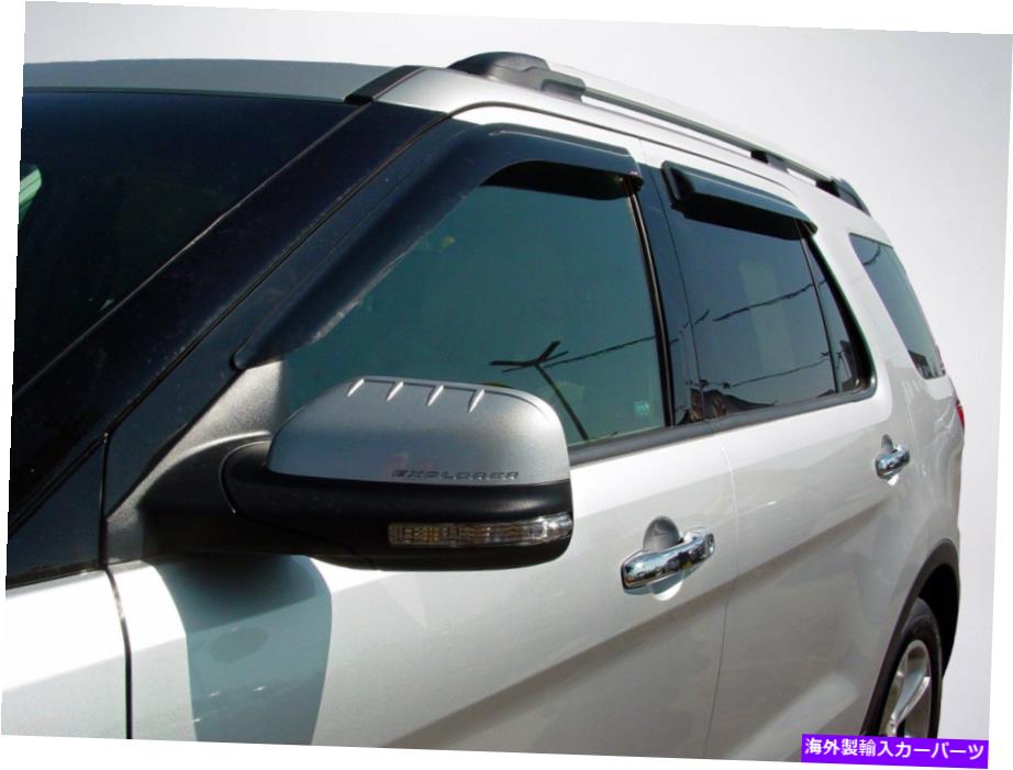 ウィンドウバイザー 2003年から2005年のリンカーンアビエイターのテープオンベントバイザー Tape-On Vent Visors for 2003 - 2005 Lincoln Aviator【並行輸入品】